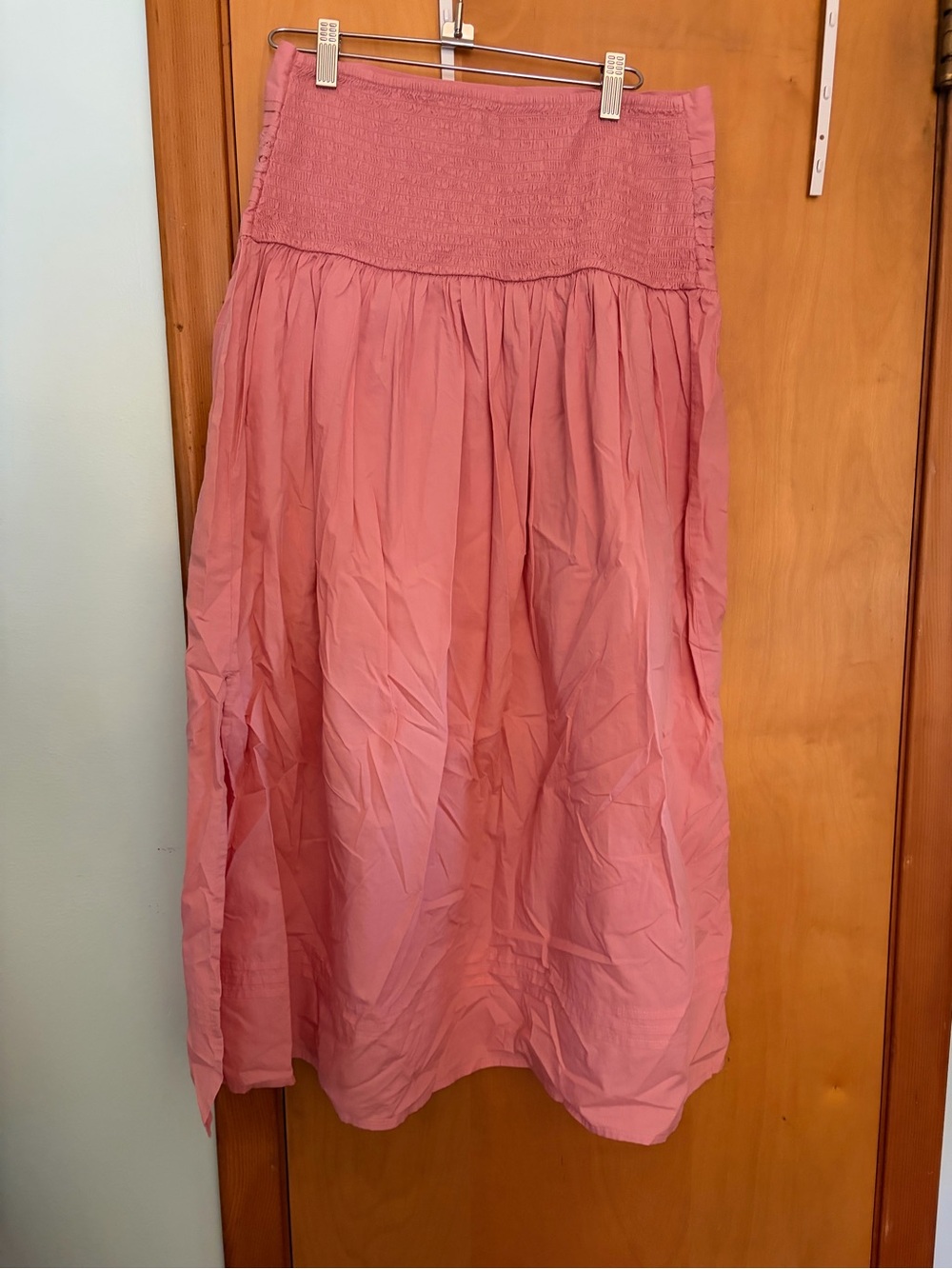 a new day Dusty Pink Smocked Midi Skirt - Picture 2 of 3